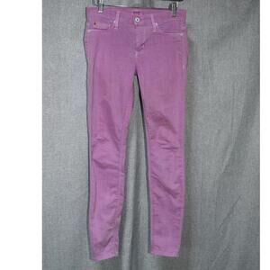 Hudson Jeans Tyler Lavender Skinny Jeans Size 25 Made in USA